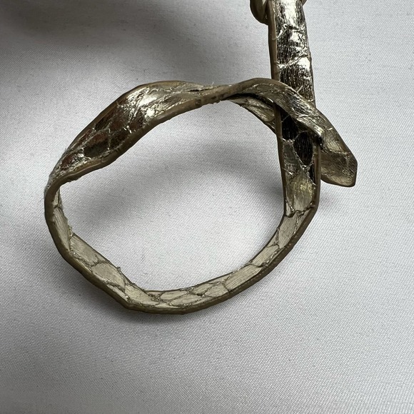 Marc Fisher Charm Hang Tag Handbag Accessory Cutout Initials Gold Tone - Picture 2 of 7